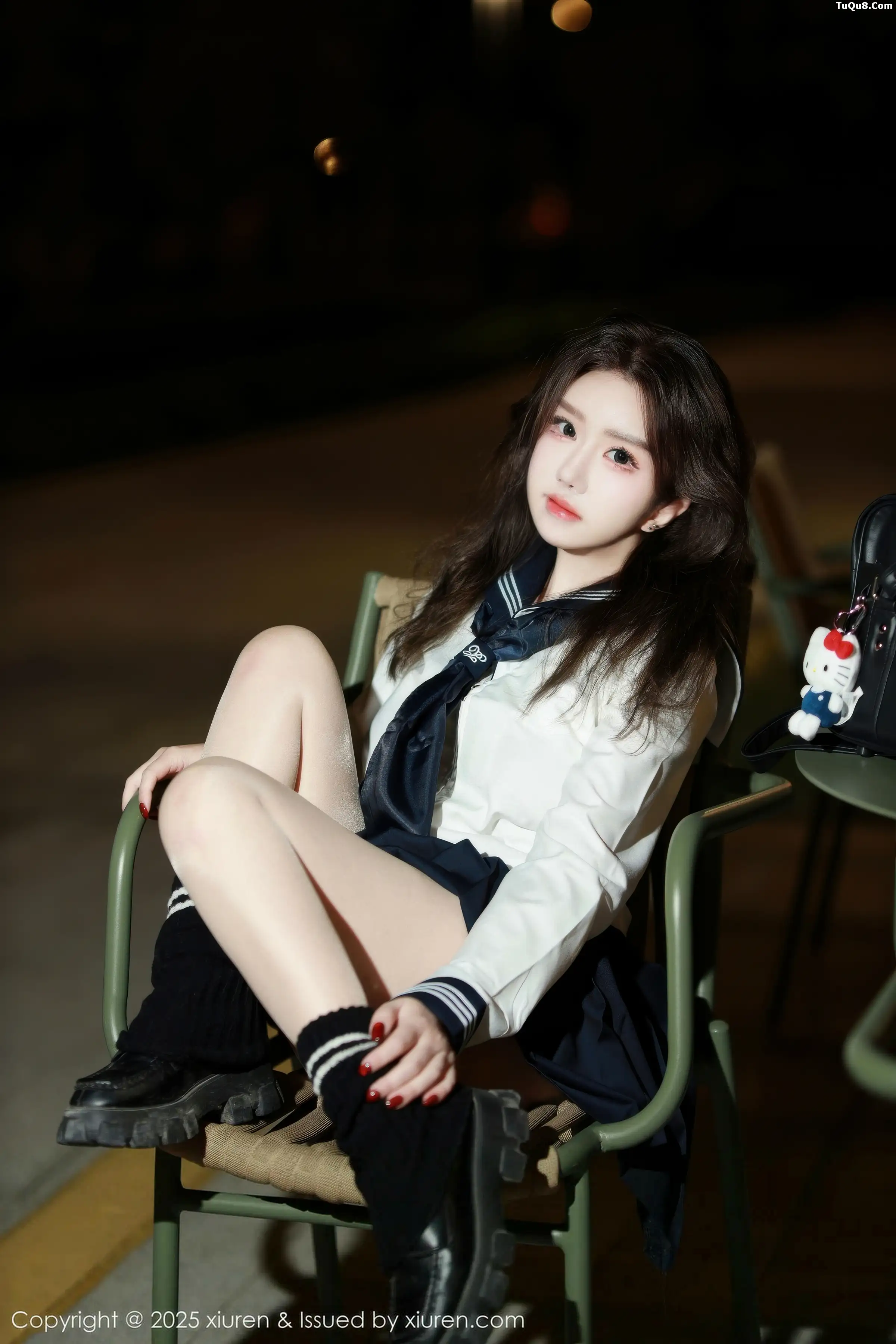 秀人集.com_[XiuRen秀人网]No.11071_模特小薯条nienie性感白T配黑色短裙露超薄黑丝秀美腿诱惑写真58P