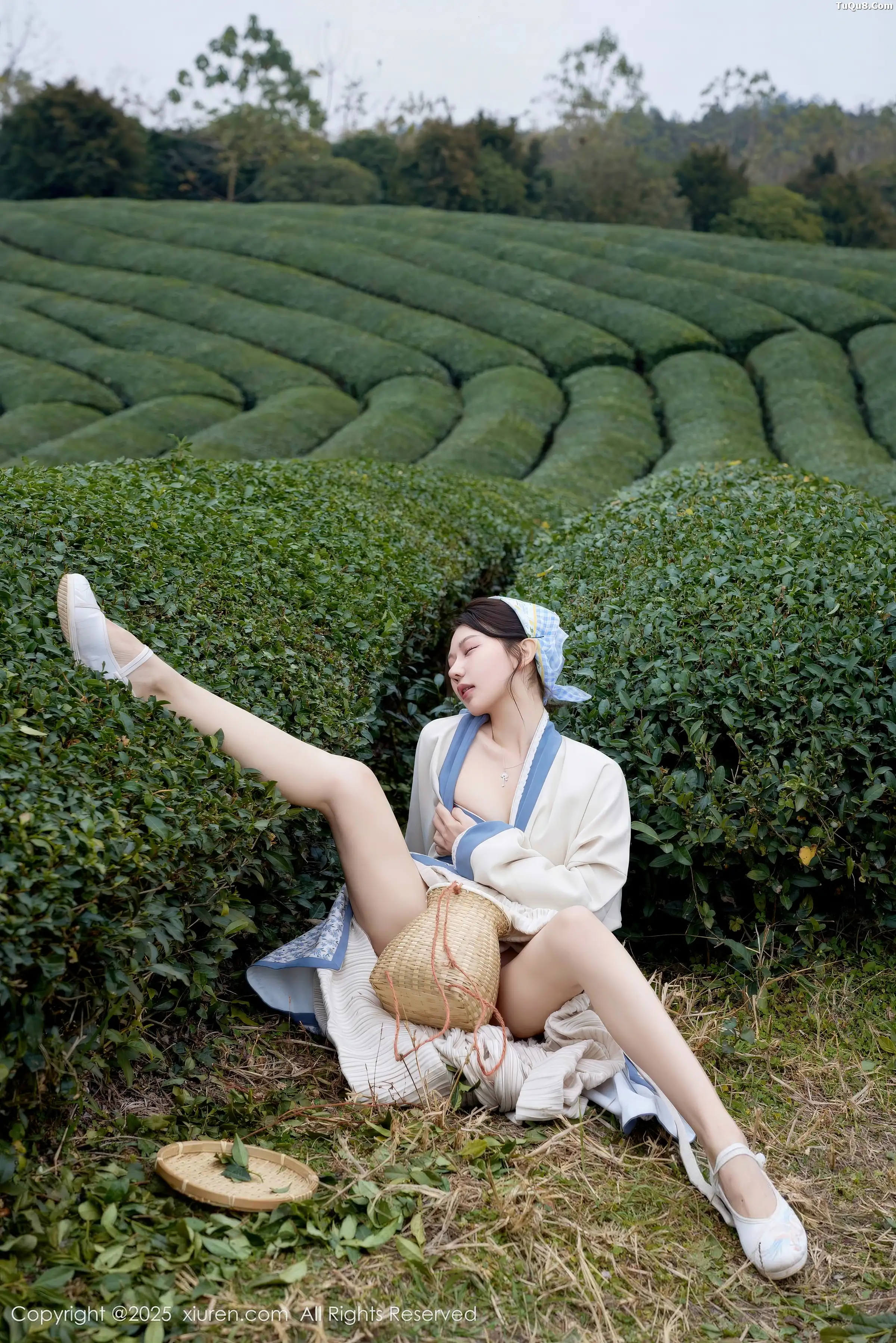 秀人集.com_[XiuRen秀人网]No.11098_模特尹甜甜户外采茶姑娘装扮性感长裙秀翘臀美腿迷人诱惑写真61P