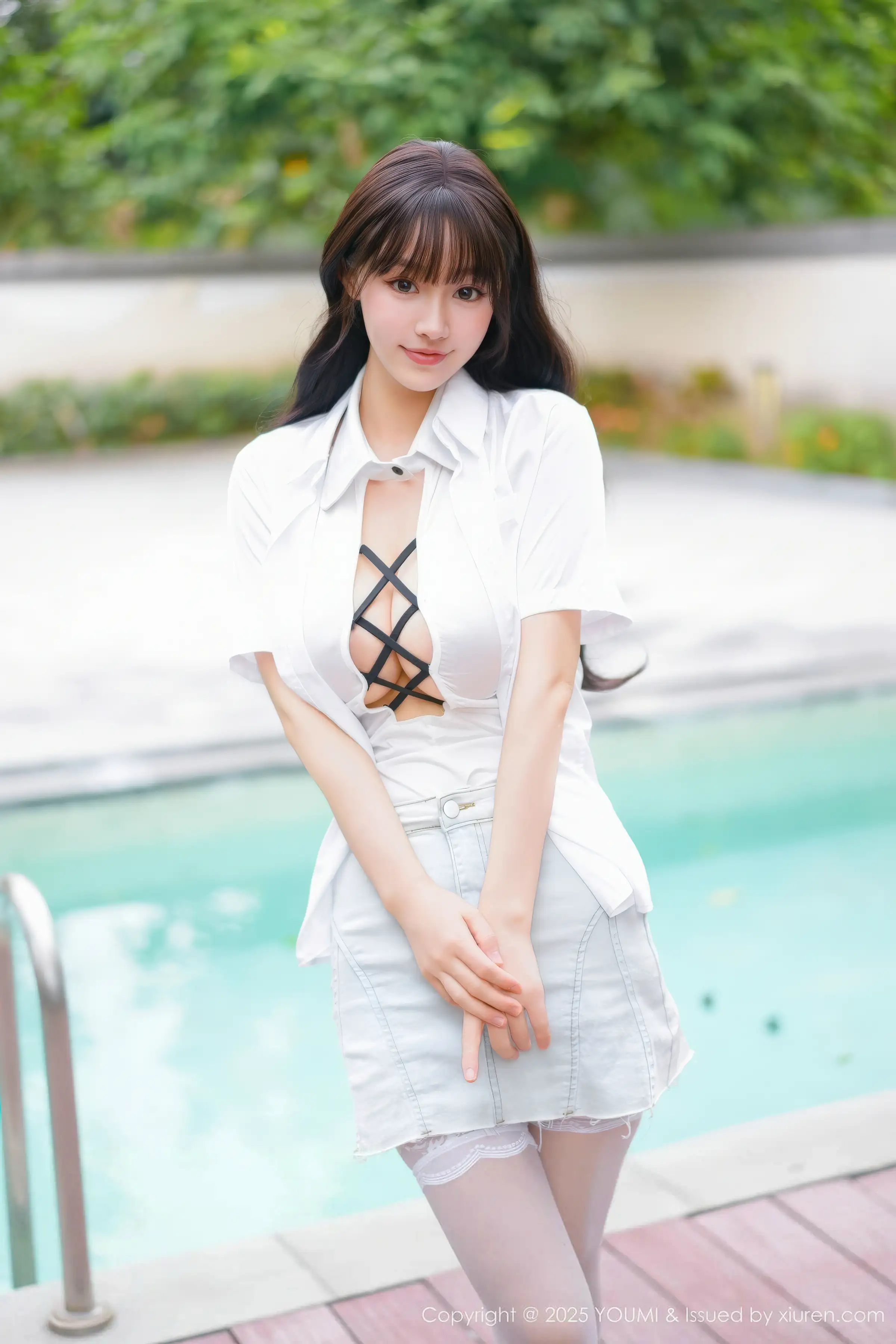 秀人集.com_[YouMi尤蜜荟]Vol.1190_女神心上可Flora性感白色情趣服饰配白丝吊袜秀丰满身材诱惑写真75P