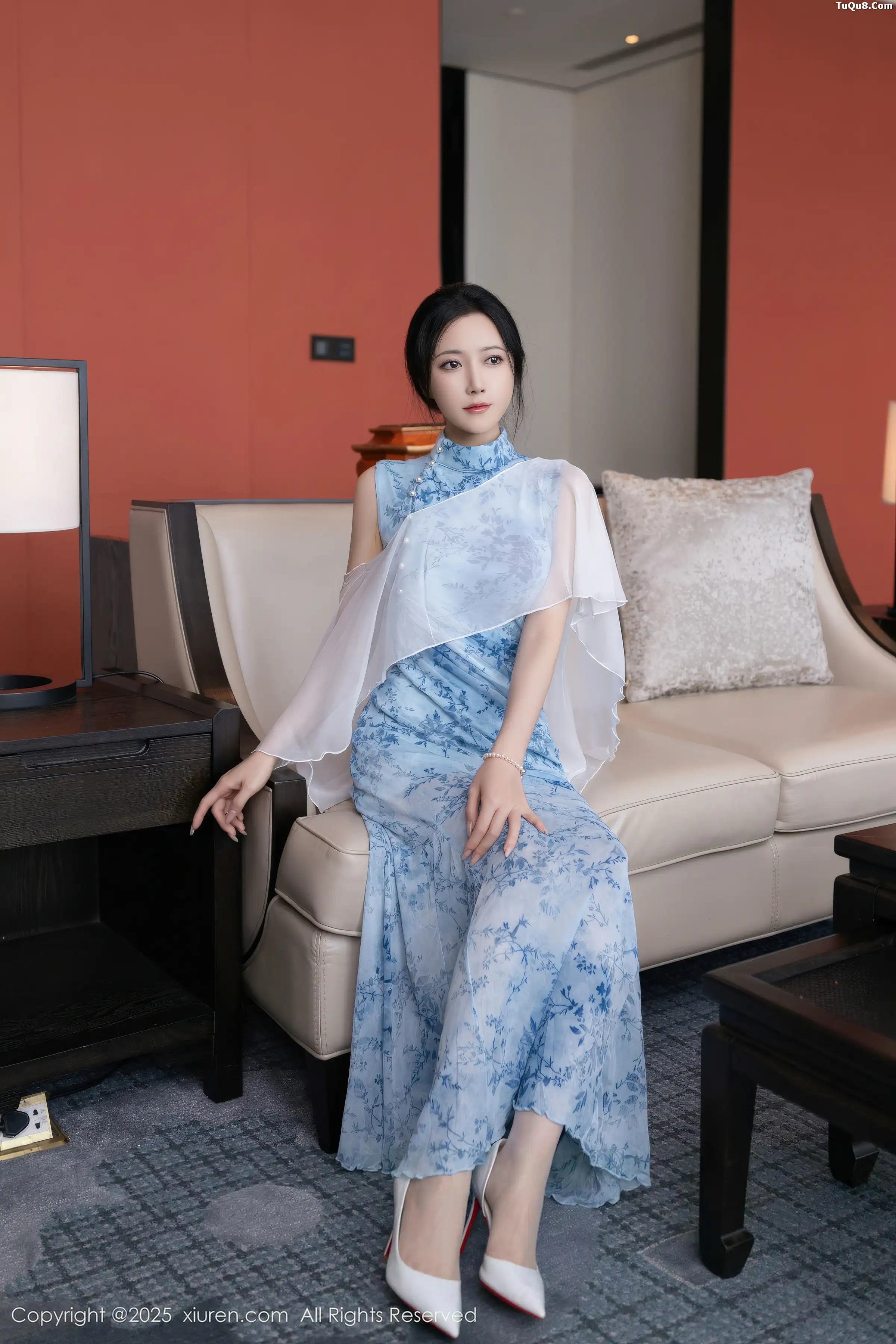 秀人集.com_[XiuRen秀人网]No.11133_模特鱼子酱Fish性感青瓷连衣裙露白色蕾丝内衣秀曼妙身姿诱惑写真81P