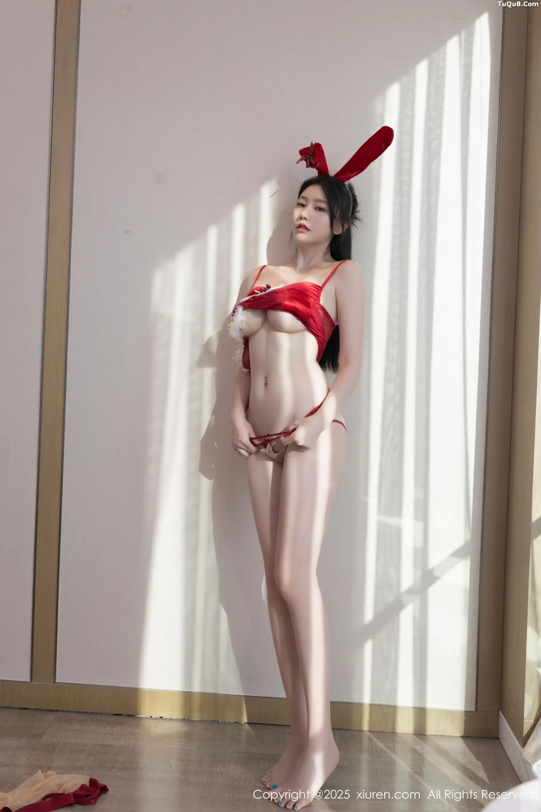 秀人集.com_[XiuRen秀人网]No.11143_模特安然anran性感红色情趣服饰配超薄肉丝秀曼妙身姿诱惑写真76P