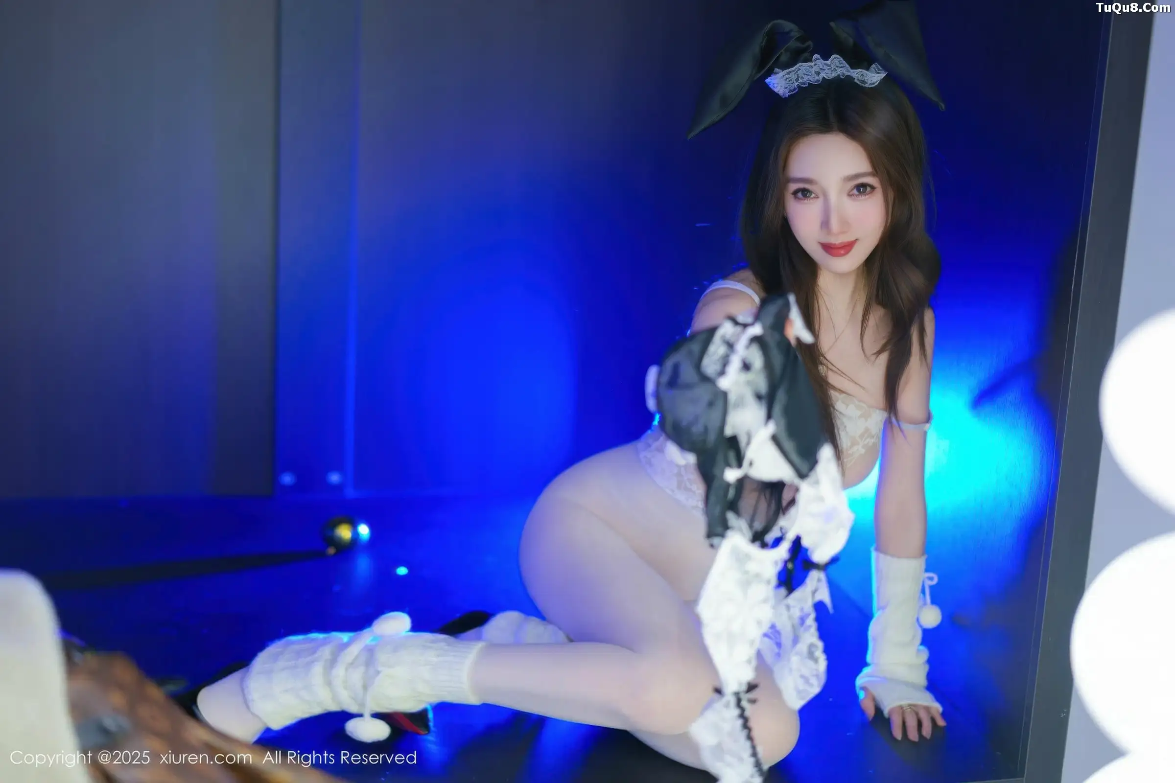 秀人集.com_[XiuRen秀人网]No.11152_模特Twins-桃桃性感女仆装扮配白色丝袜秀完美身材撩人诱惑写真77P