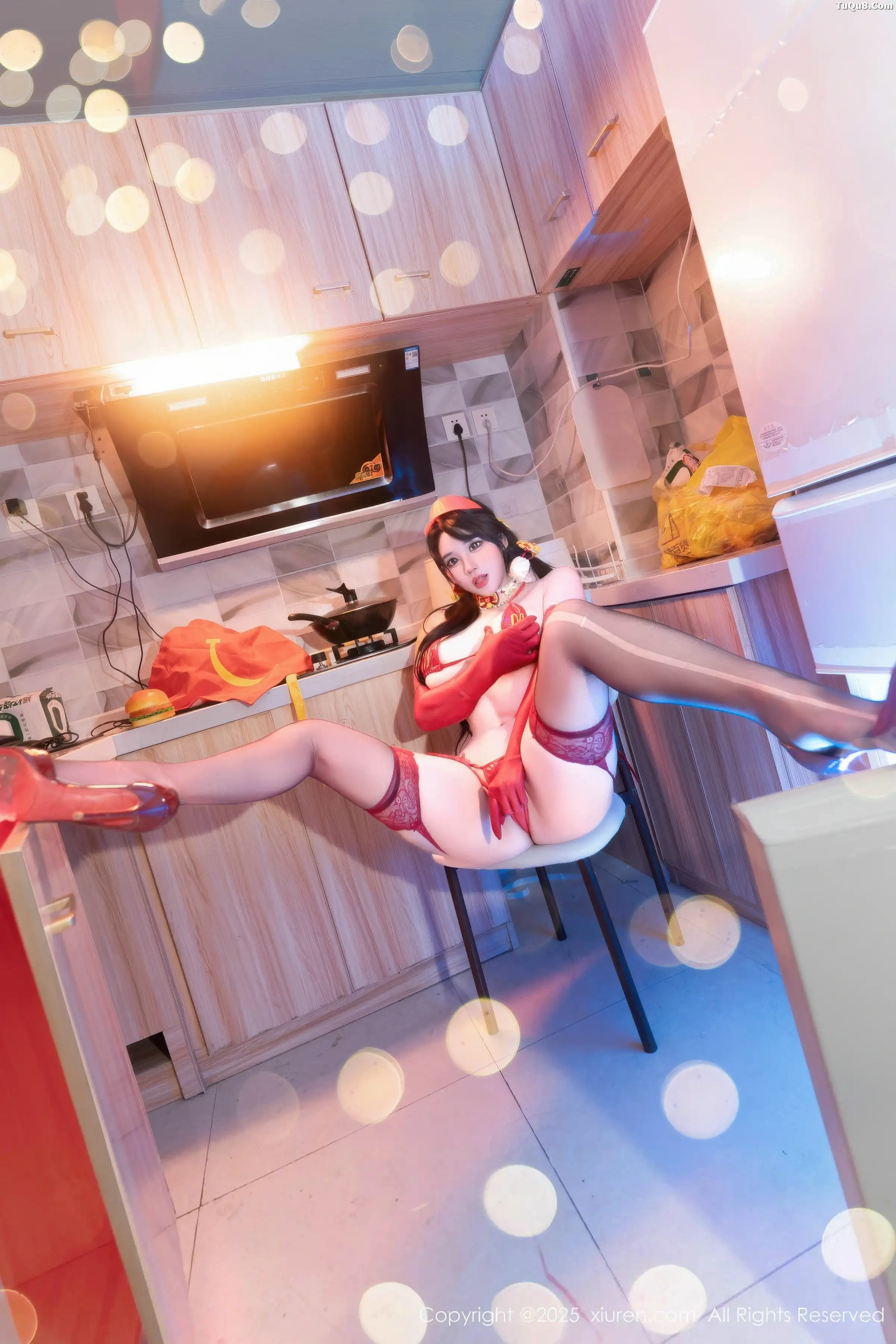 秀人集.com_[XiuRen秀人网]No.11154_模特汐汐爱吃草莓性感红色情趣内衣配红丝吊袜秀惹火身材诱惑写真78P