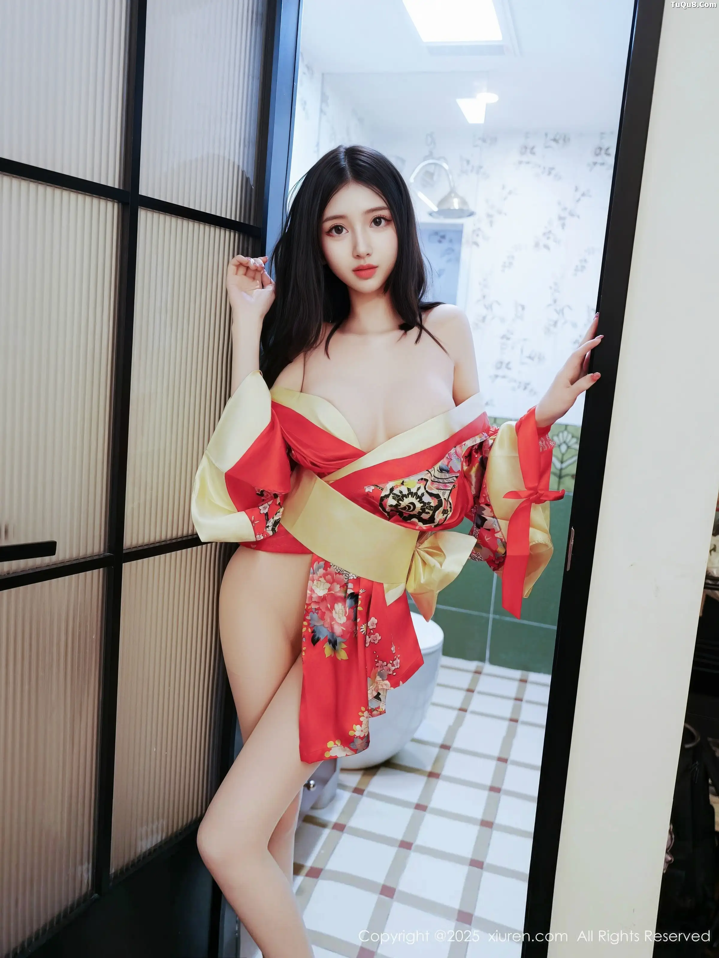 秀人集.com_[XiuRen秀人网]No.11155_模特白小蝶性感红色连衣短裙配超薄白丝秀完美曲线撩人诱惑写真59P